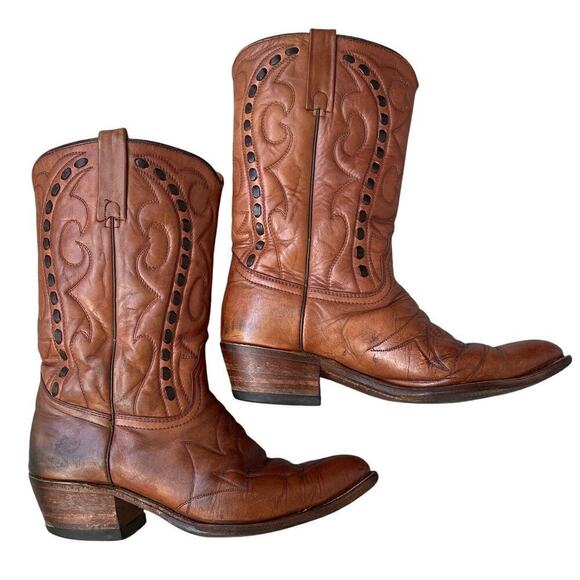 Vintage Durango West Cowboy Boots | Brown Leather, 10.5D, Classic Western Style - Picture 1 of 14